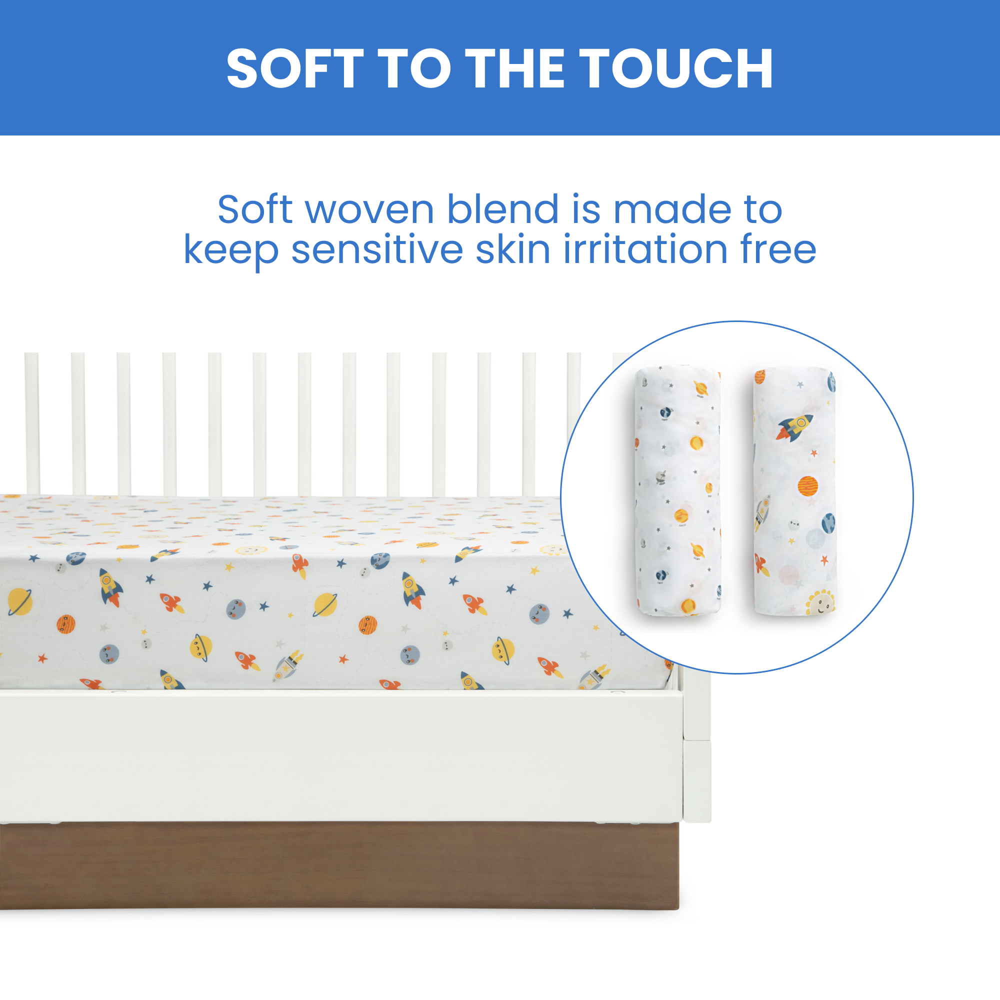 Sa2042+delta+children+fitted+crib+sheets+for+girls+and+boys+ +space+exploration+4