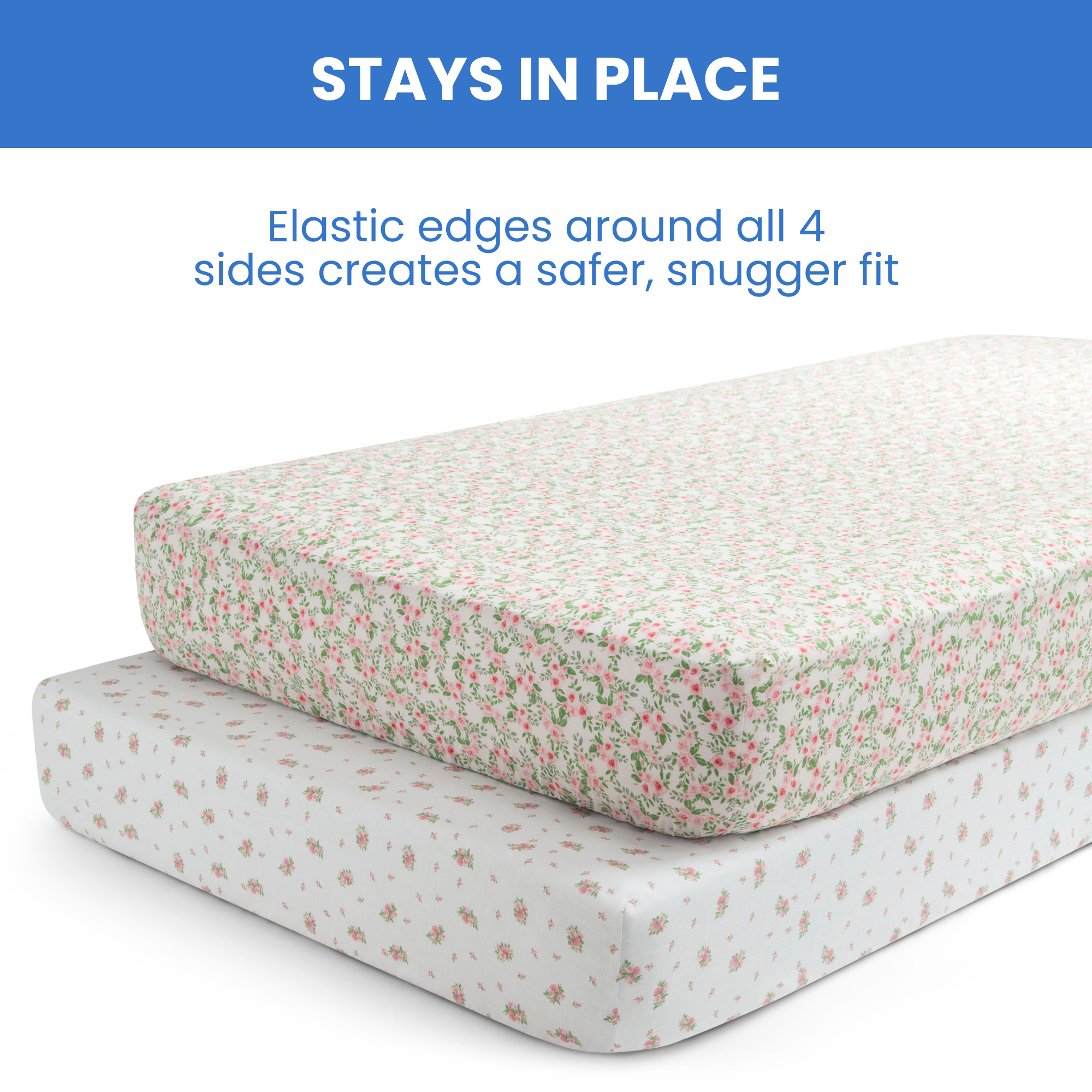 Sa2042+delta+children+fitted+crib+sheets+for+girls+and+boys+ +pink+floral+4