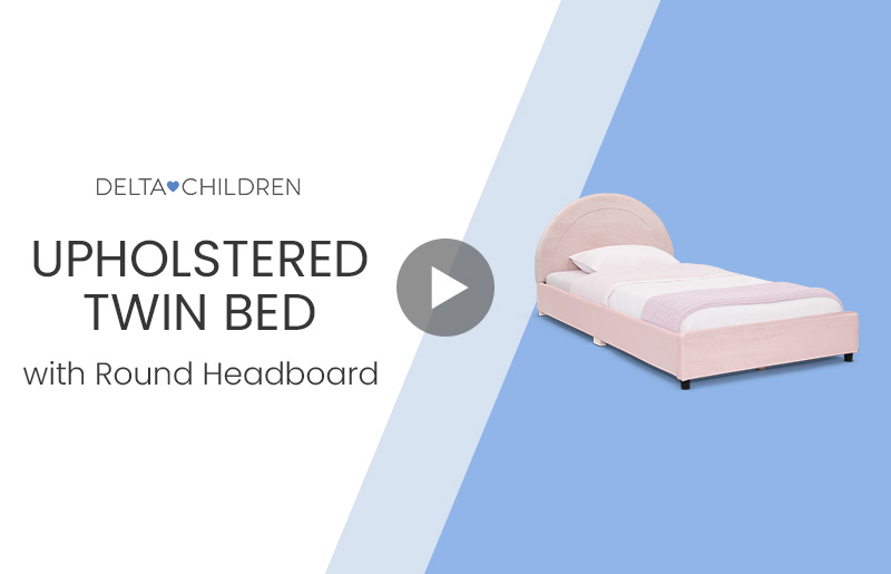 Bb81409gn +upholstered+twin+bed+with+round+headboard +product+video+mobile