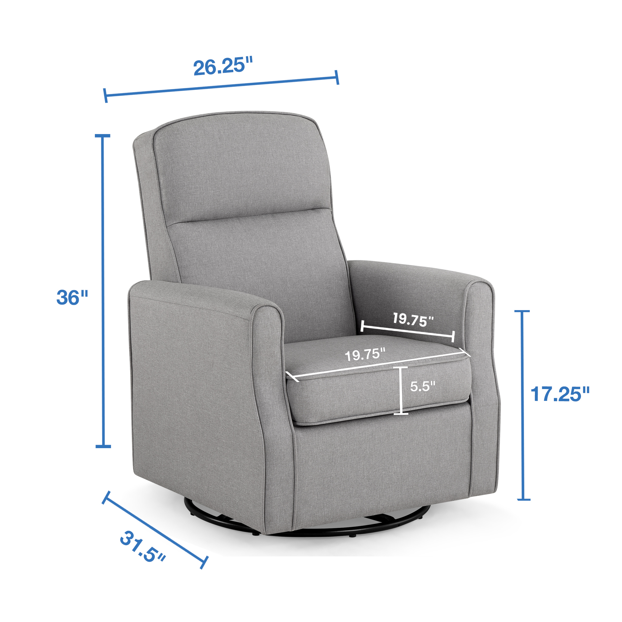 Recliner Swivel Chair Baby Swivel Glider Baby Recliner Rocking