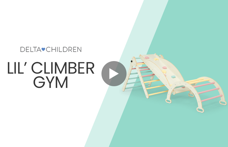 Delta Children Lil’ Climber Gym - Indoor Climbing Gym Playground For Kids