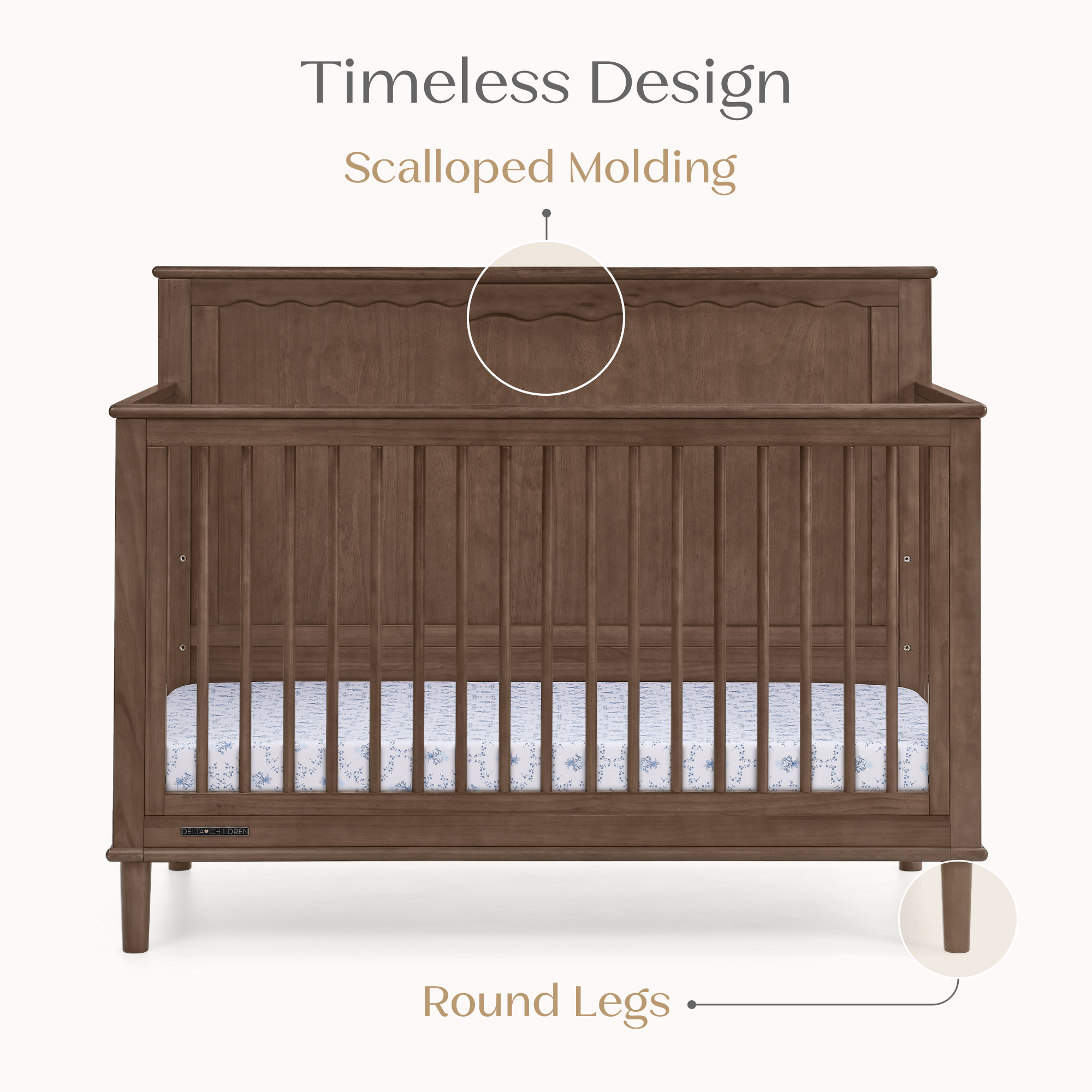 W205650 1526 penelope 6in1 crib teak brown callout 05