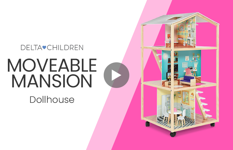 Dh80248gn 1705 moveable mansion dollhouse video mobile