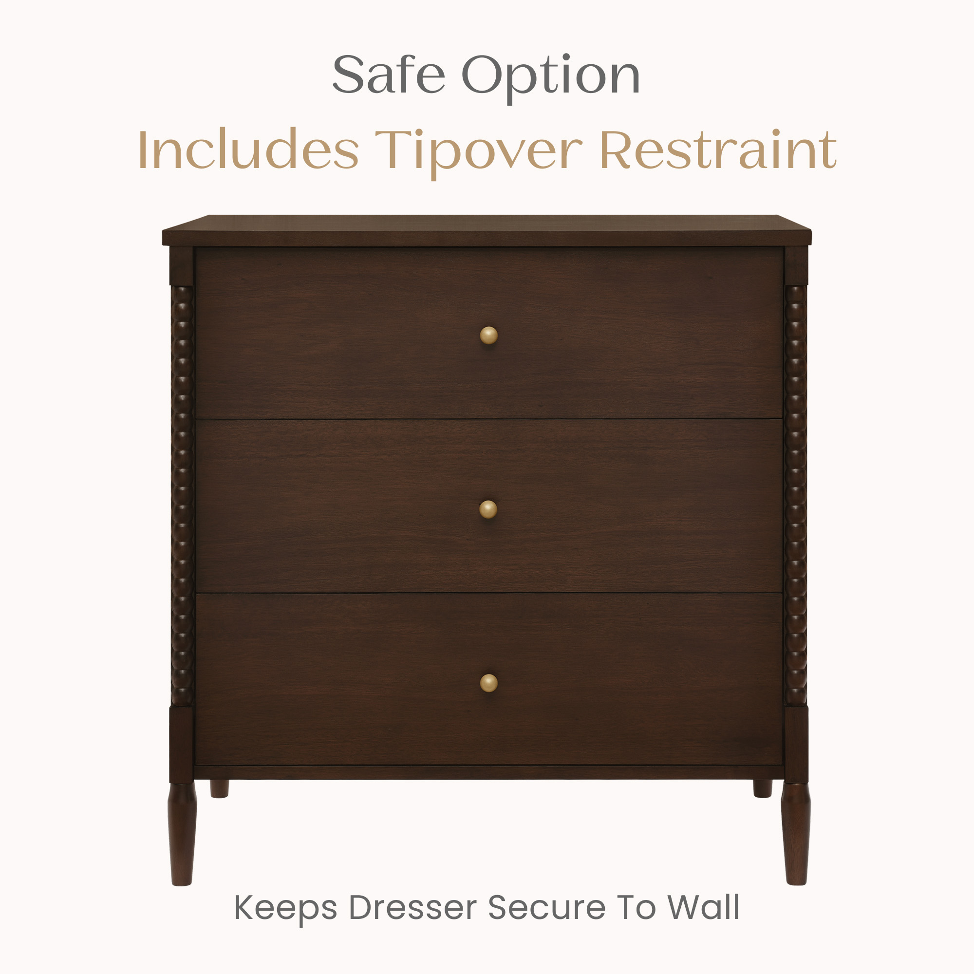 W135430 lily 3drawer dresser bianca espresso callout 104