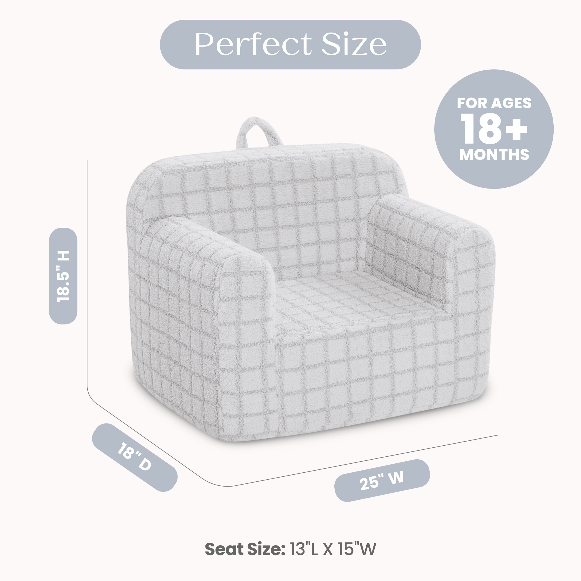 Fc85623gn 1709 checkered cozee chair grey callout 104