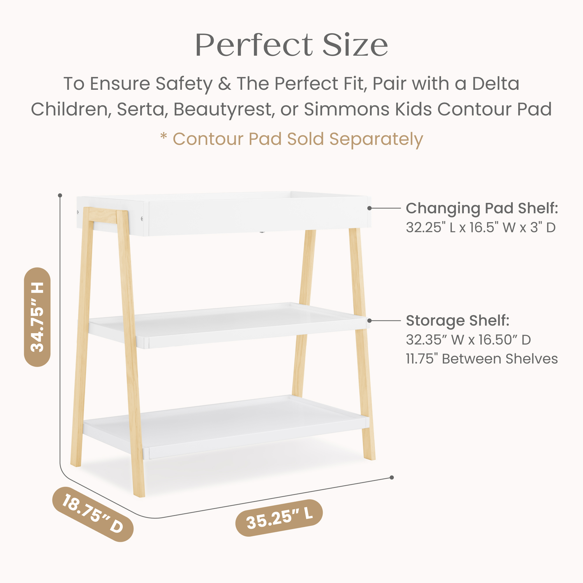 W113010 123 scout changing table bianca white wnatural callout 103