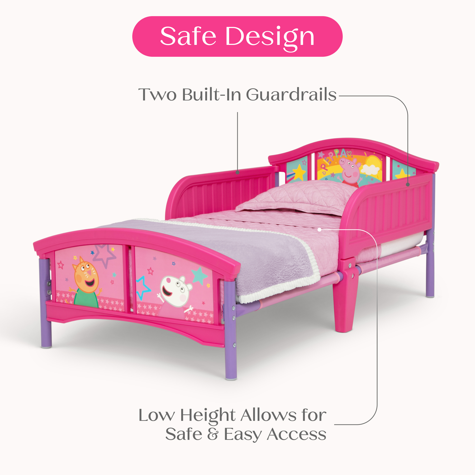 Bb81421pg 1627+peppa+pig+big+toddler+bed+callout 02
