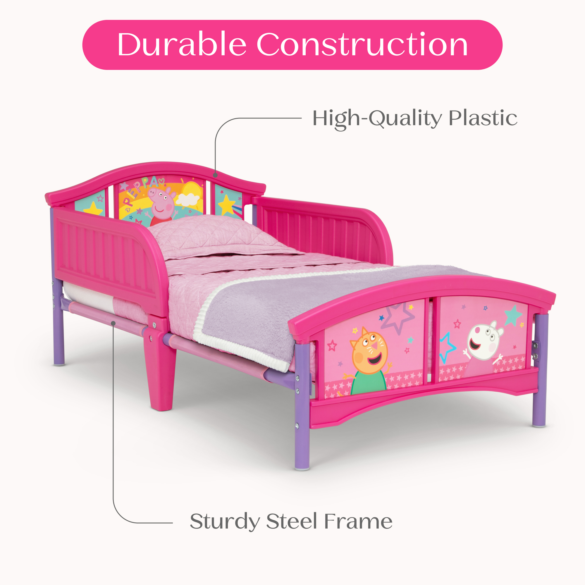 Bb81421pg 1627+peppa+pig+big+toddler+bed+callout 03