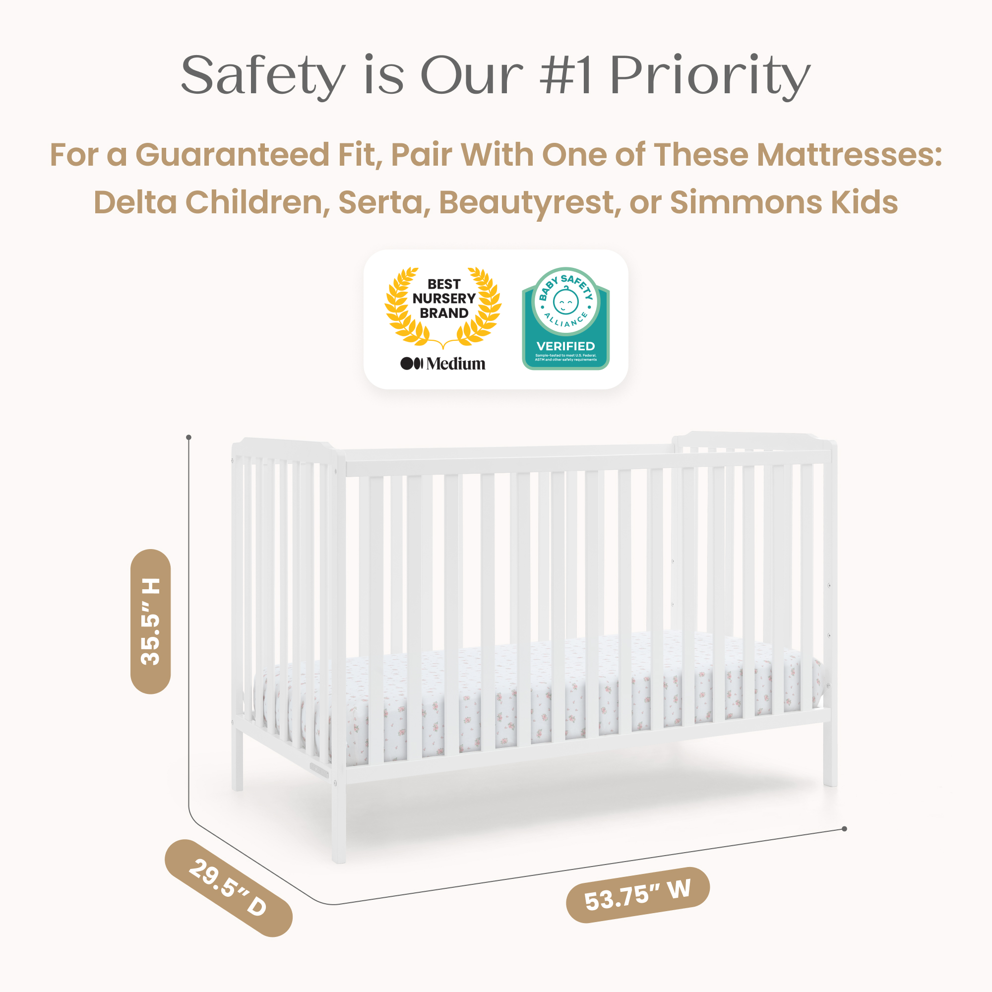 W213130 1587 emmie 4in1 crib white callout 103