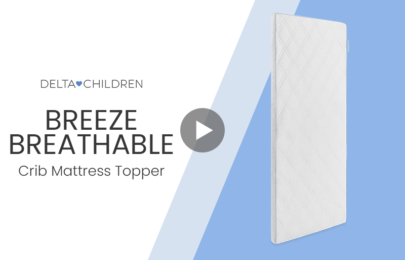 B55005 5505 no breeze breathable crib mattress topper video mobile
