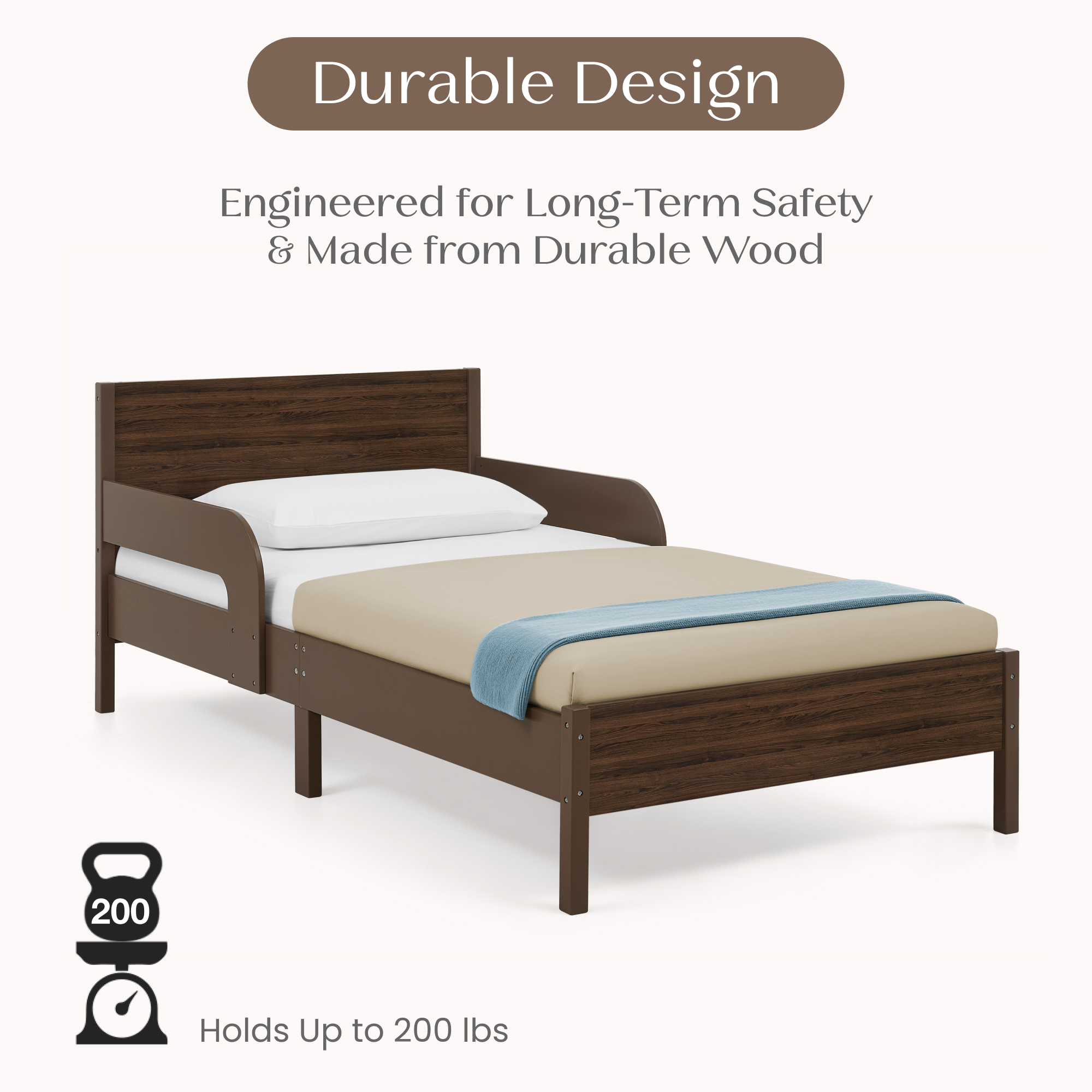 Bb81542gn 1728 wood twin bed brown callout 104