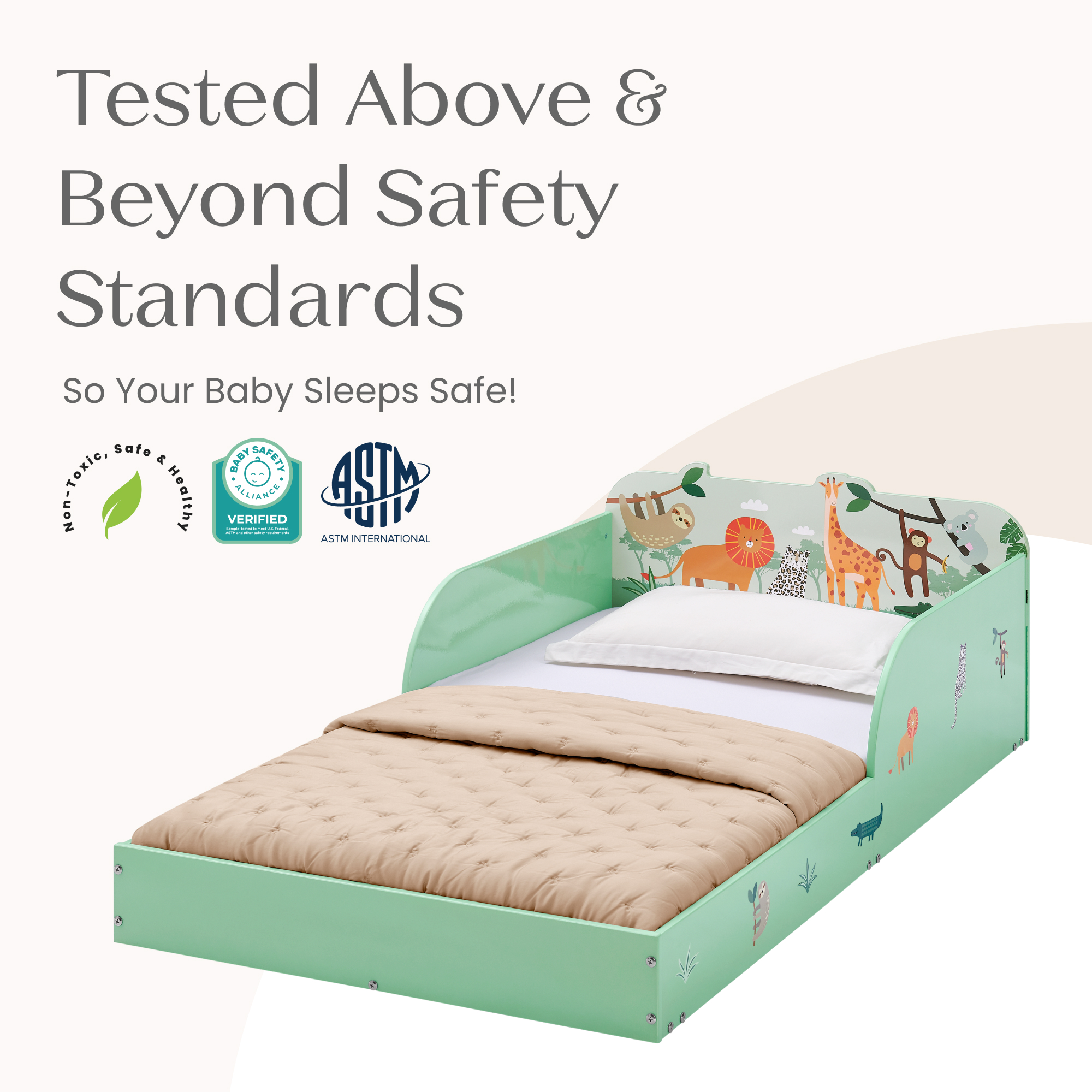 Bb81541gn 1730 animal wood toddler bed safari callout 106
