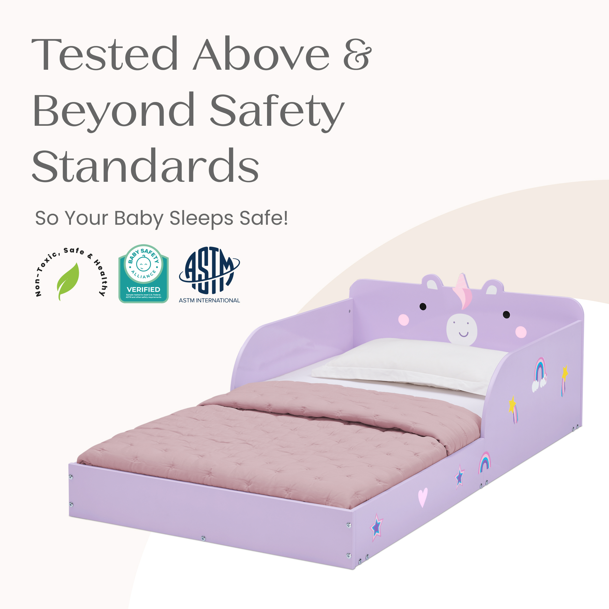 Bb81541gn 1615 animal wood toddler bed unicorn callout 106