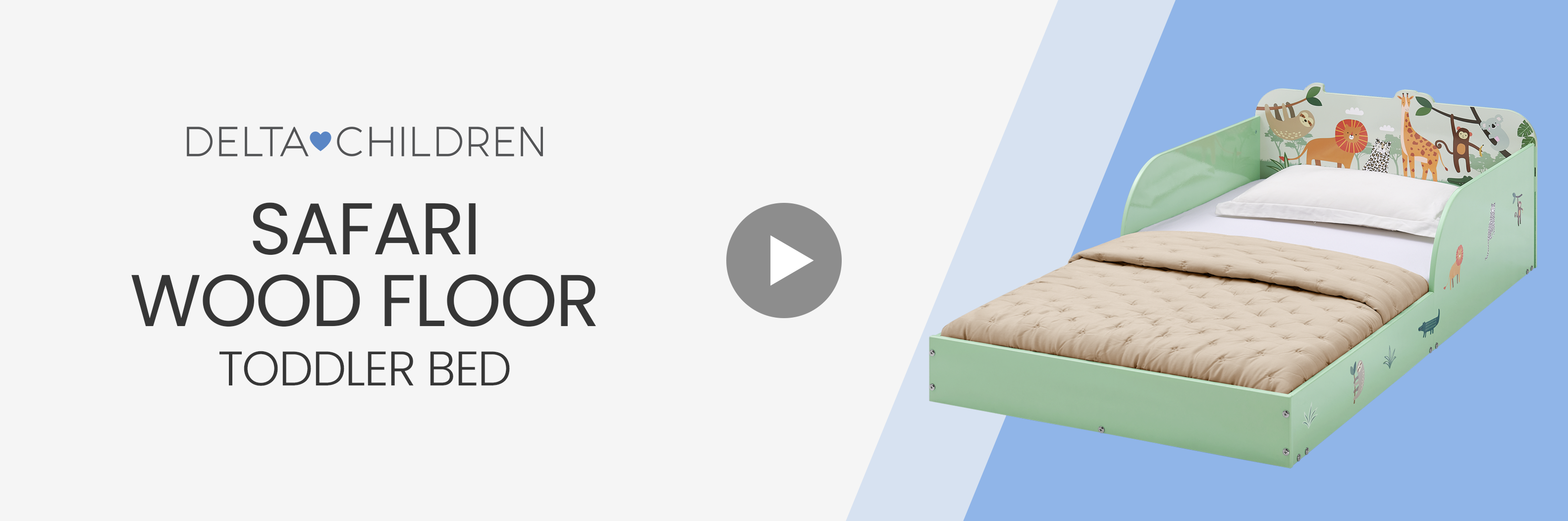 Bb81541gn 1730 safari wood floor toddler bed video web