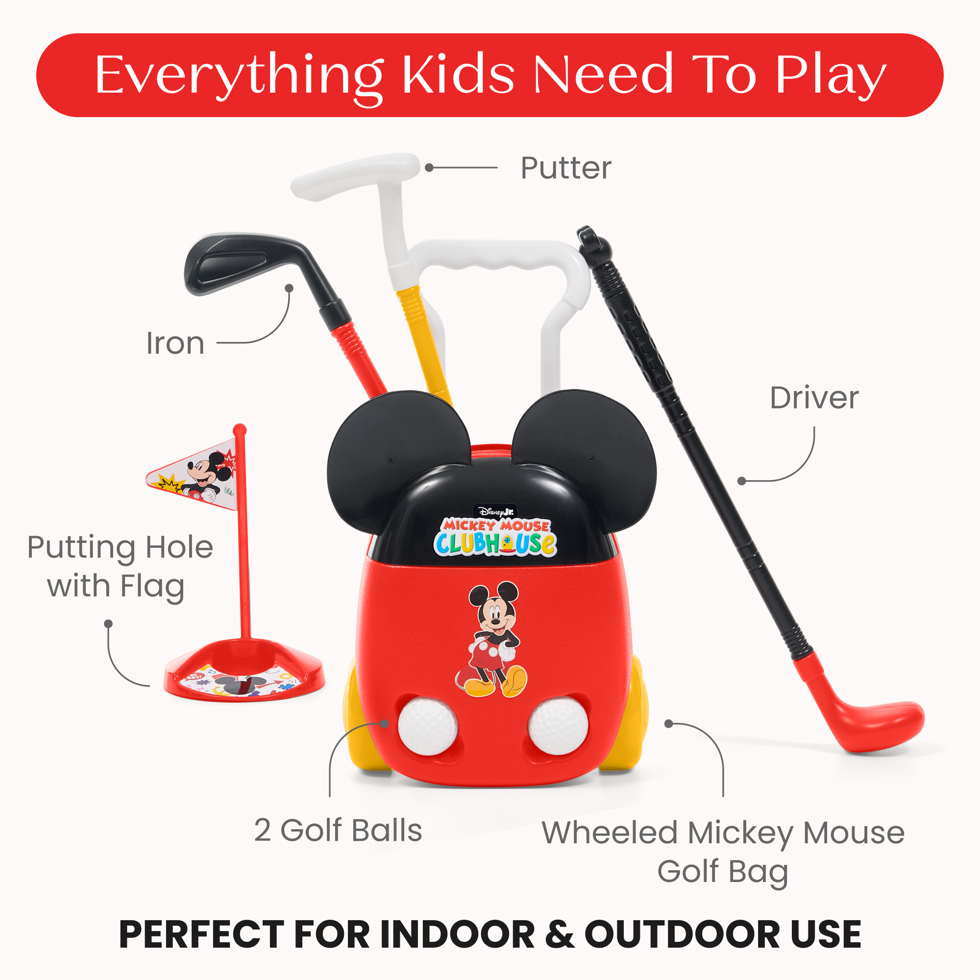 Ty80194mm 1054 golf set suitcase mickey callout 102