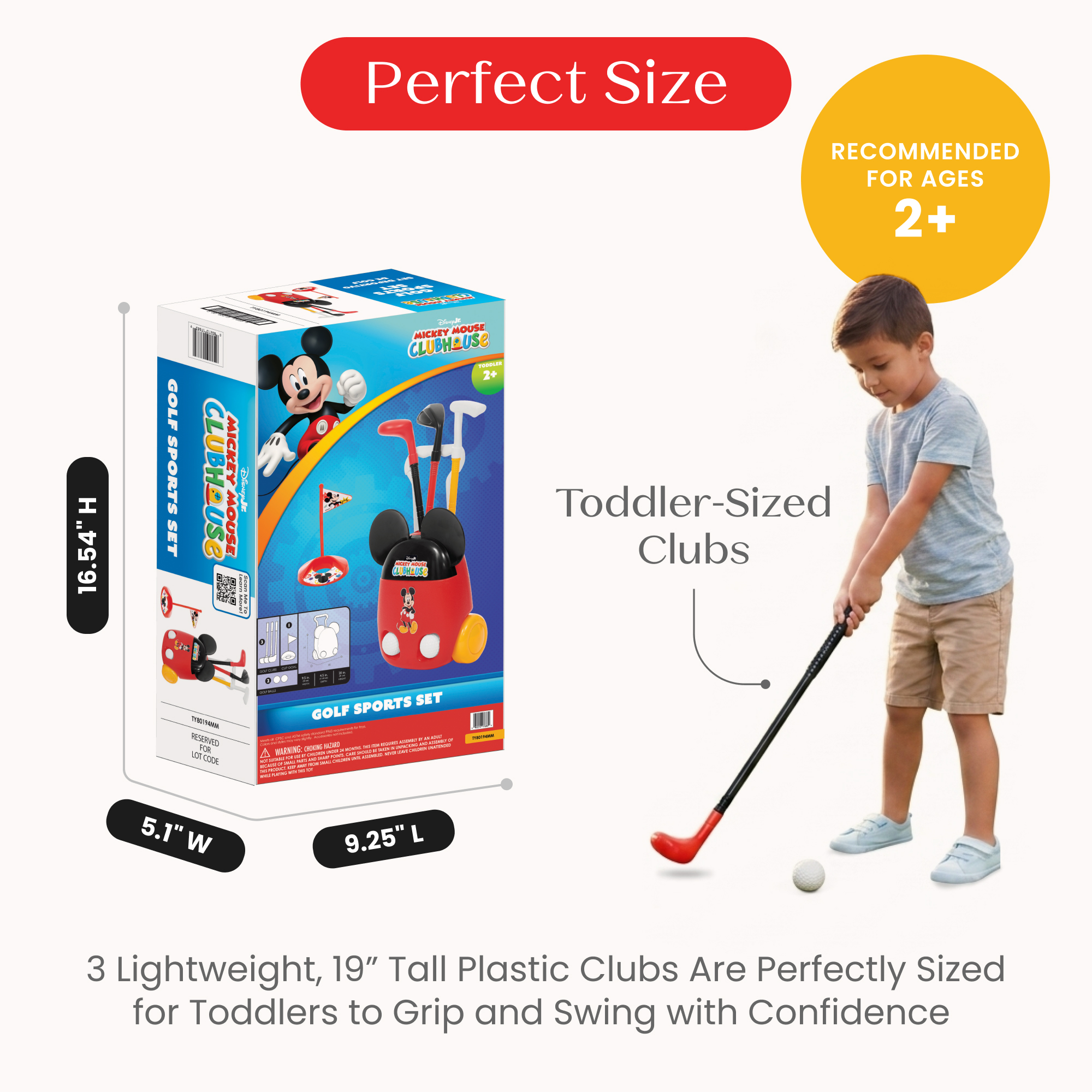Ty80194mm 1054 golf set suitcase mickey callout 104