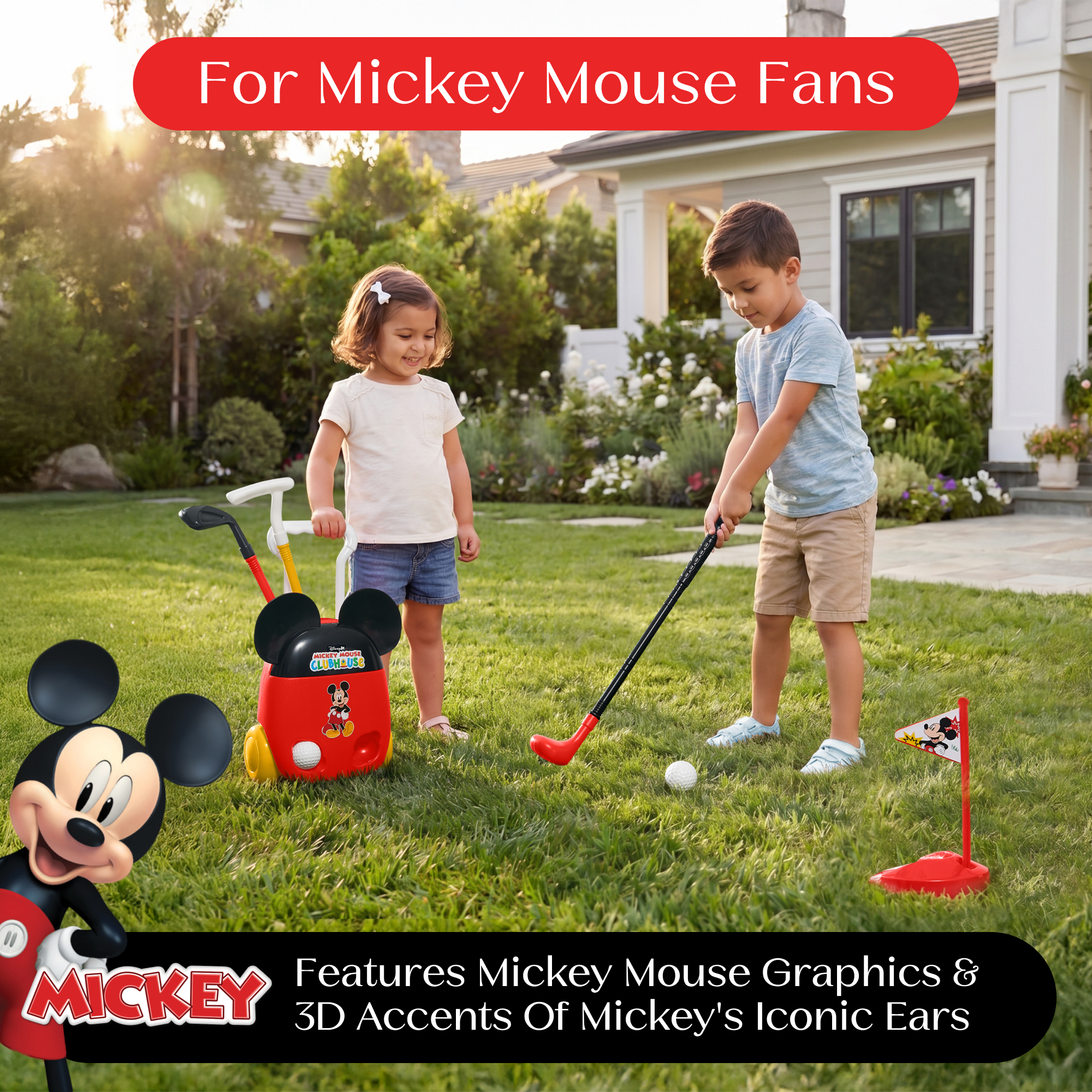 Ty80194mm 1054 golf set suitcase mickey callout 101