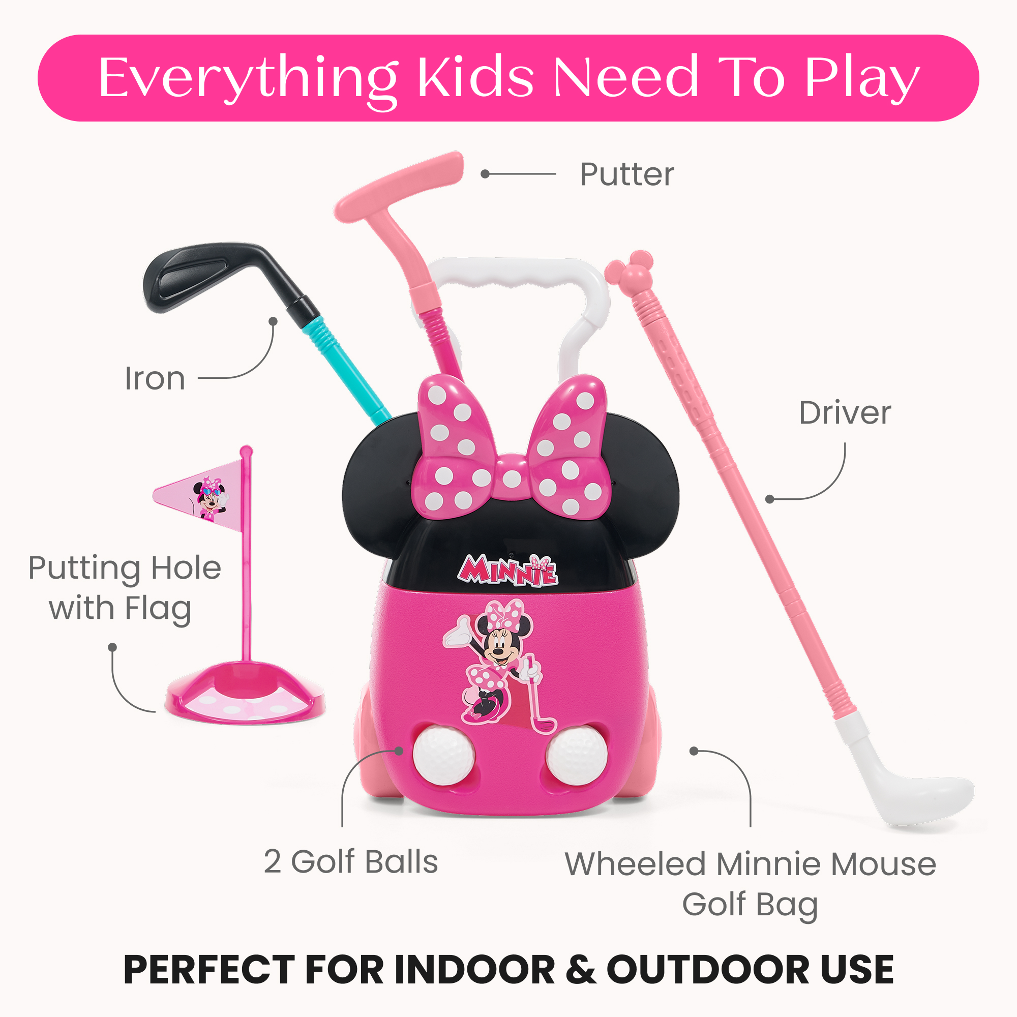 Ty80197mn 1020 golf set suitcase minnie callout 102