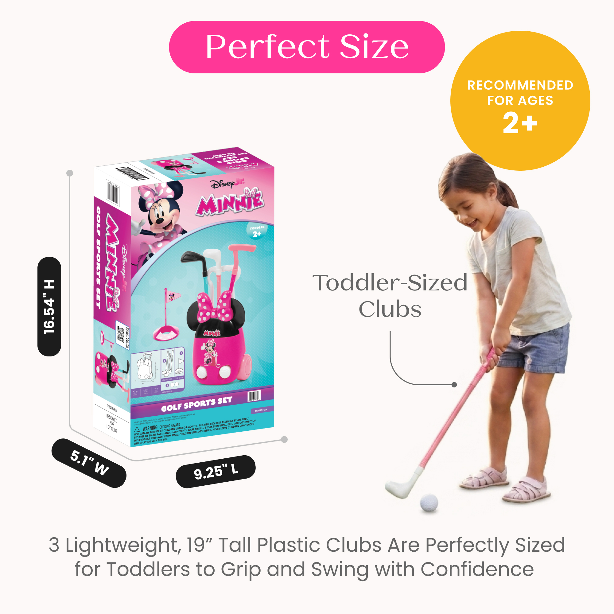 Ty80197mn 1020 golf set suitcase minnie callout 104