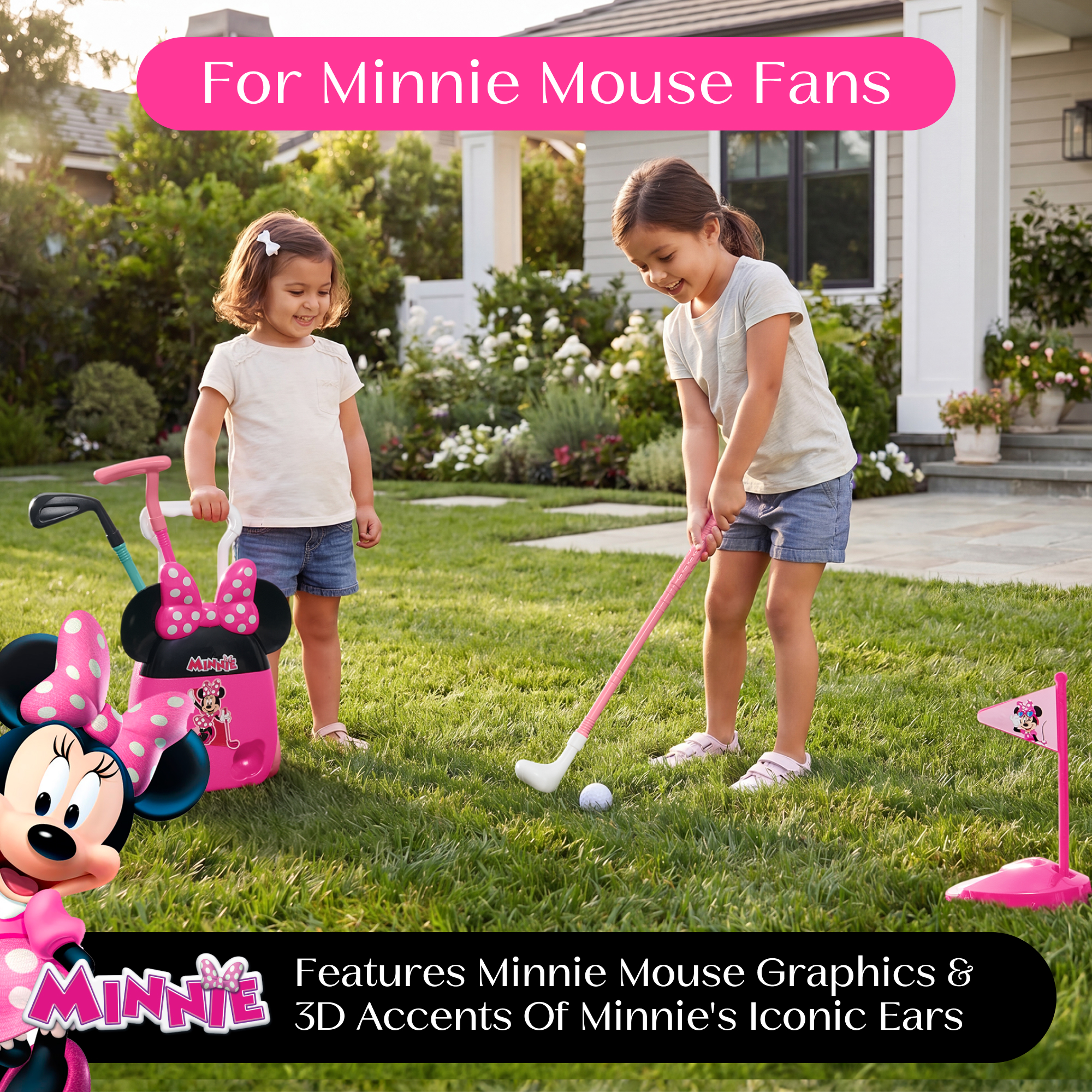 Ty80197mn 1020 golf set suitcase minnie callout 101