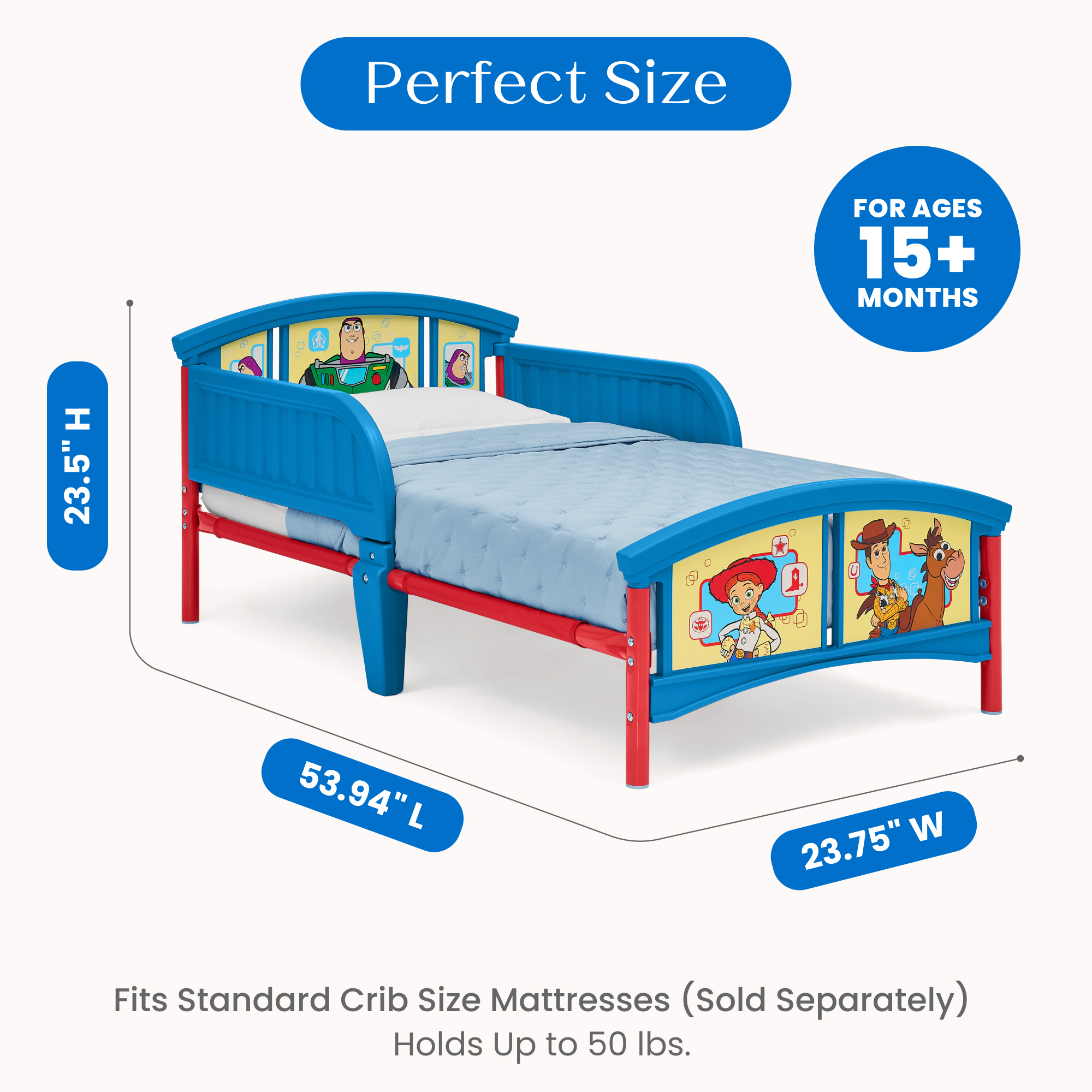 Bb81509ty 1096 plastic metal toddler bed toy story callout 104