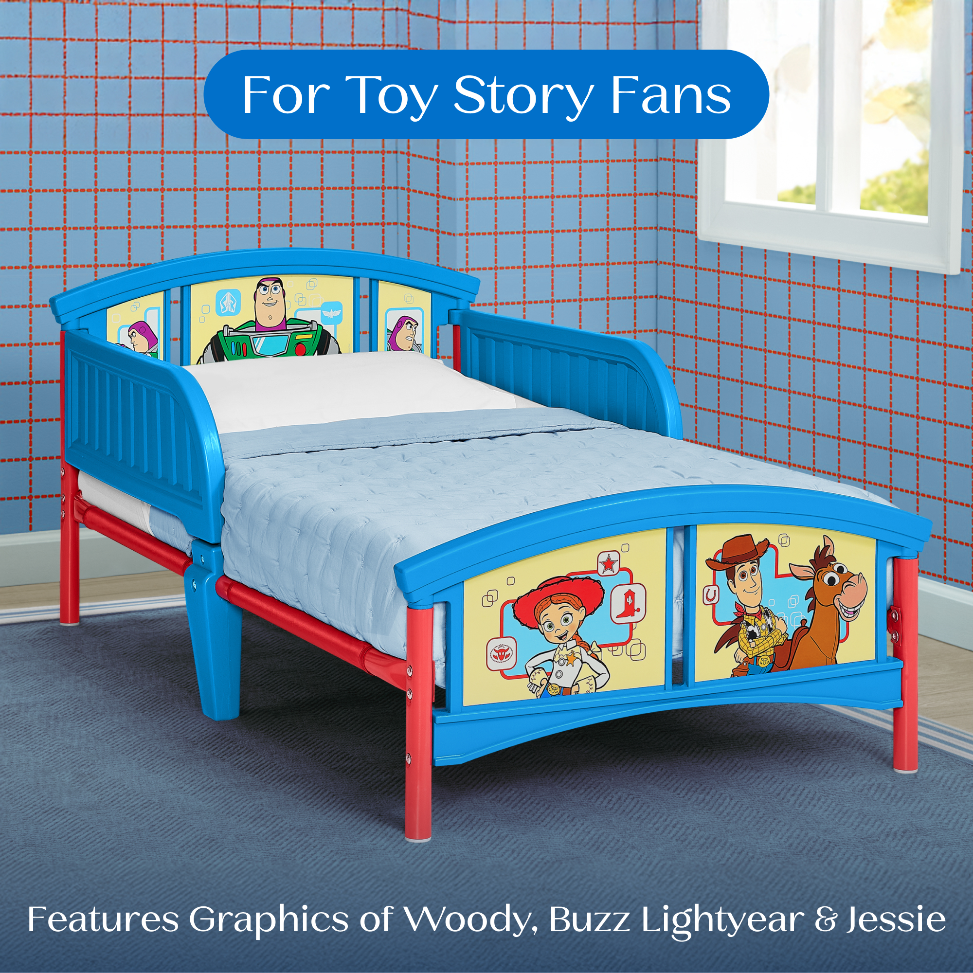 Bb81509ty 1096 plastic metal toddler bed toy story callout 101