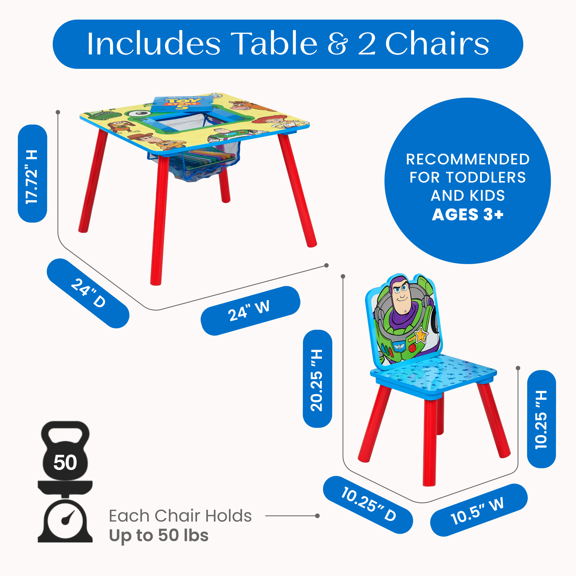 Tt87456ty 1018 table chair set toy story callout 103