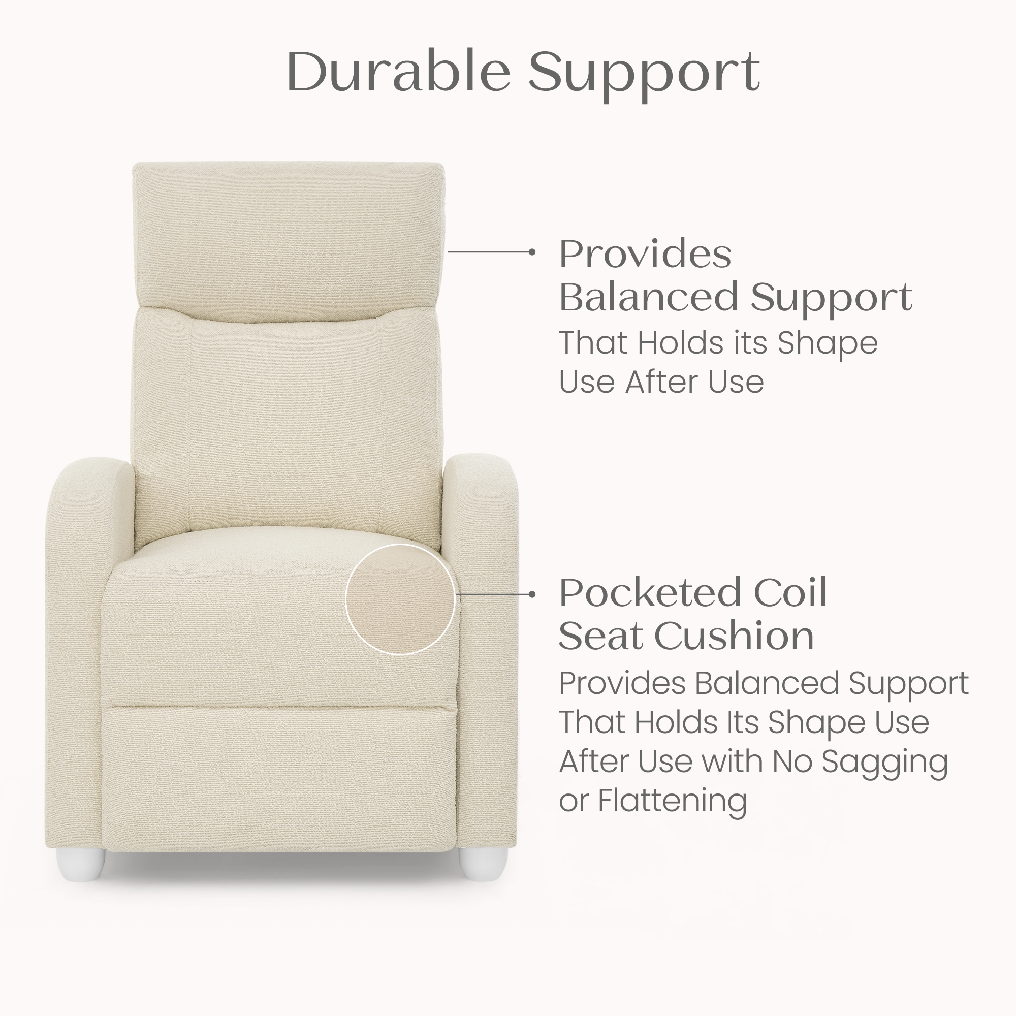 W82324m 1585 riley pushback stationary recliner cream callout 104