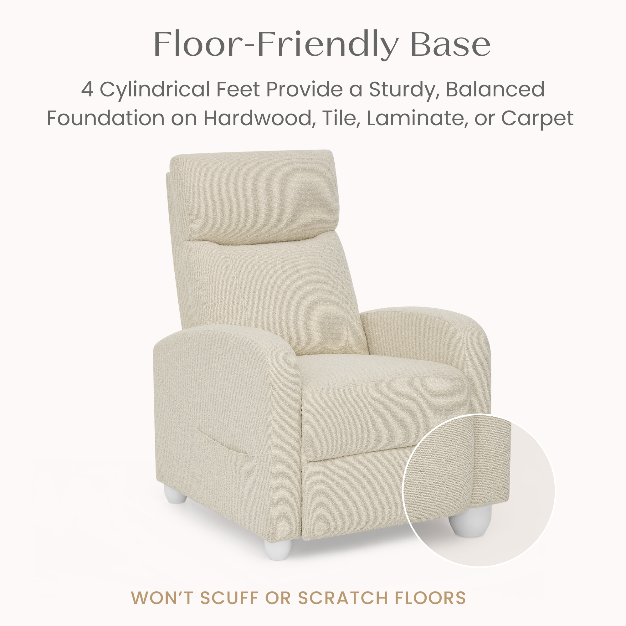 W82324m 1585 riley pushback stationary recliner cream callout 108