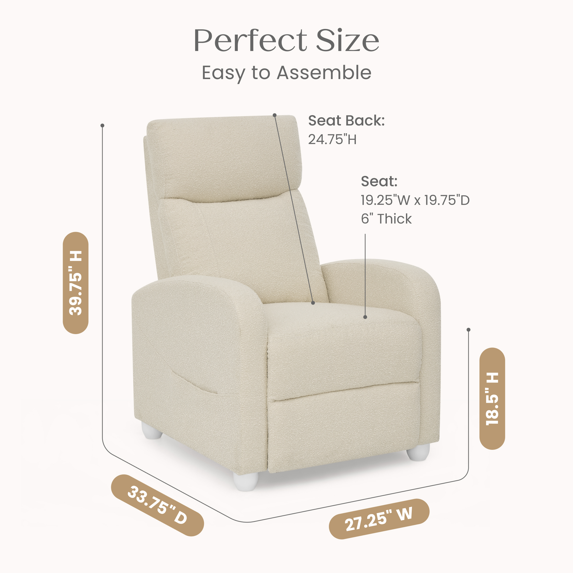 W82324m 1585 riley pushback stationary recliner cream callout 103
