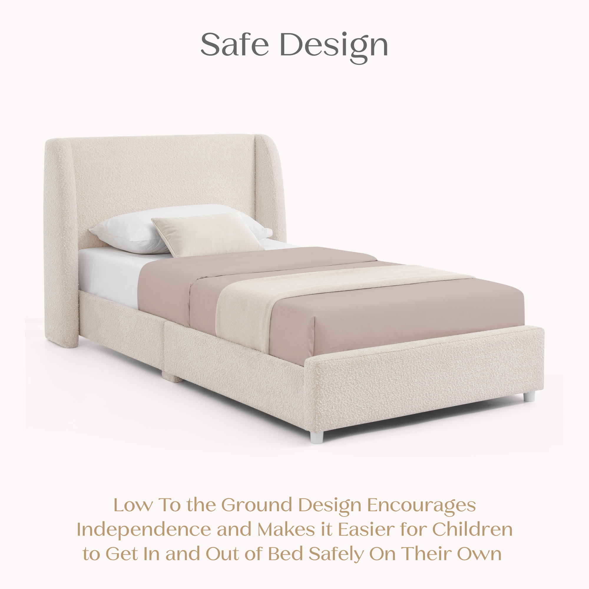 W193270 1556 upholstered twin bed ivory callout 101