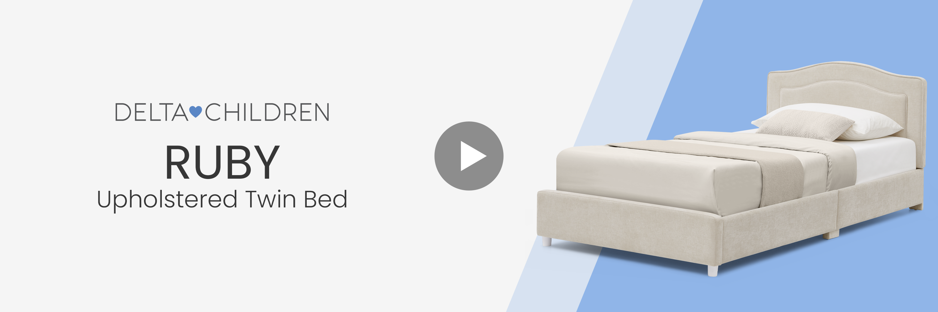 W197270 1589 ruby upholstered twin bed video web