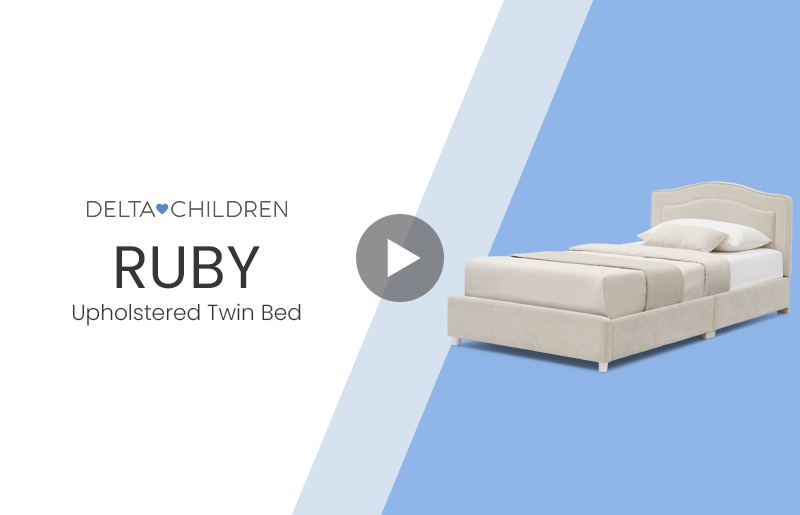 W197270 1589 ruby upholstered twin bed video mobile