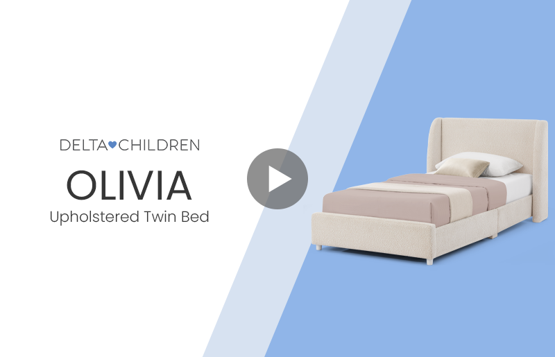 W193270 olivia upholstered twin bed video mobile