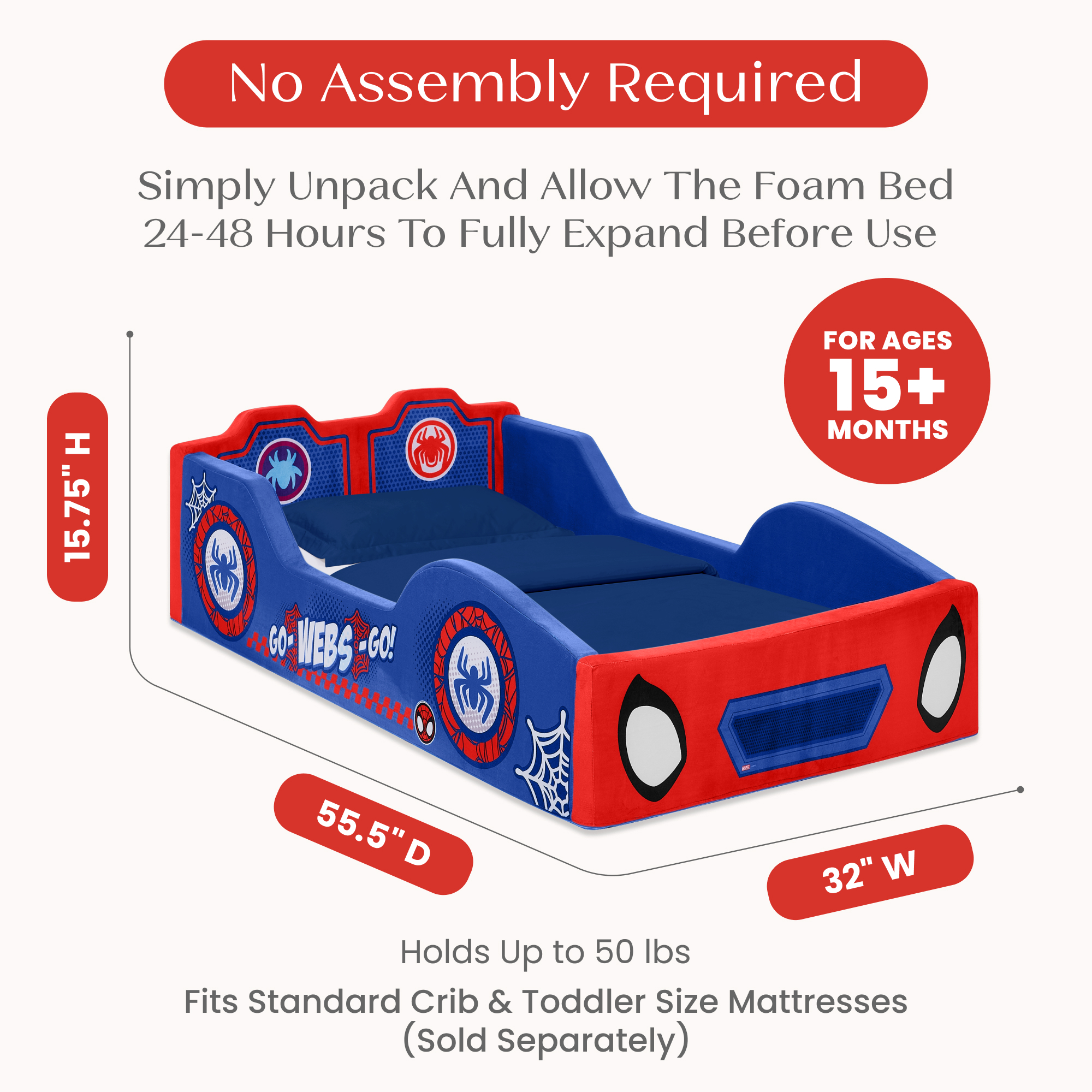 Bb81556smf 1164 foam bed spidey callout 104