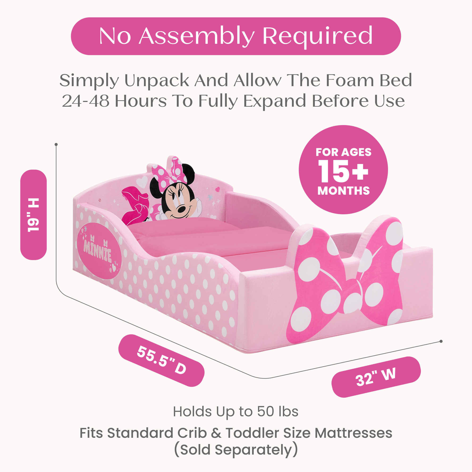 Bb81569mn 1040 foam bed minnie callout 104