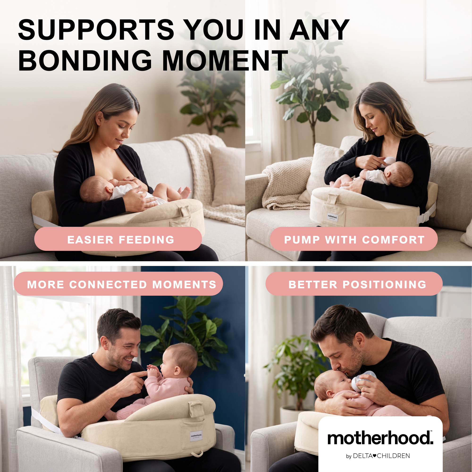 P20333 3333 no motherhood nursing pillow beige callout 105