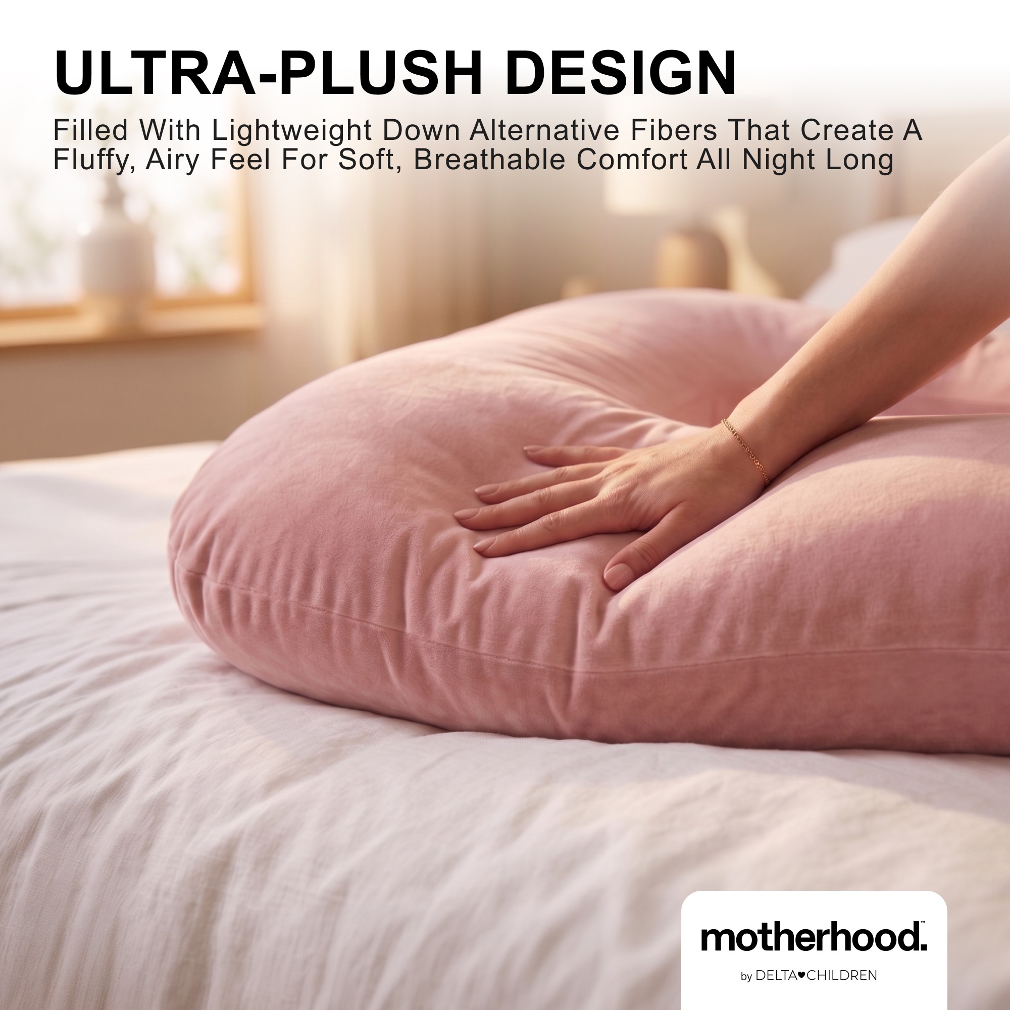 P70666 6666 no motherhood ushaped pillow pink callout 108