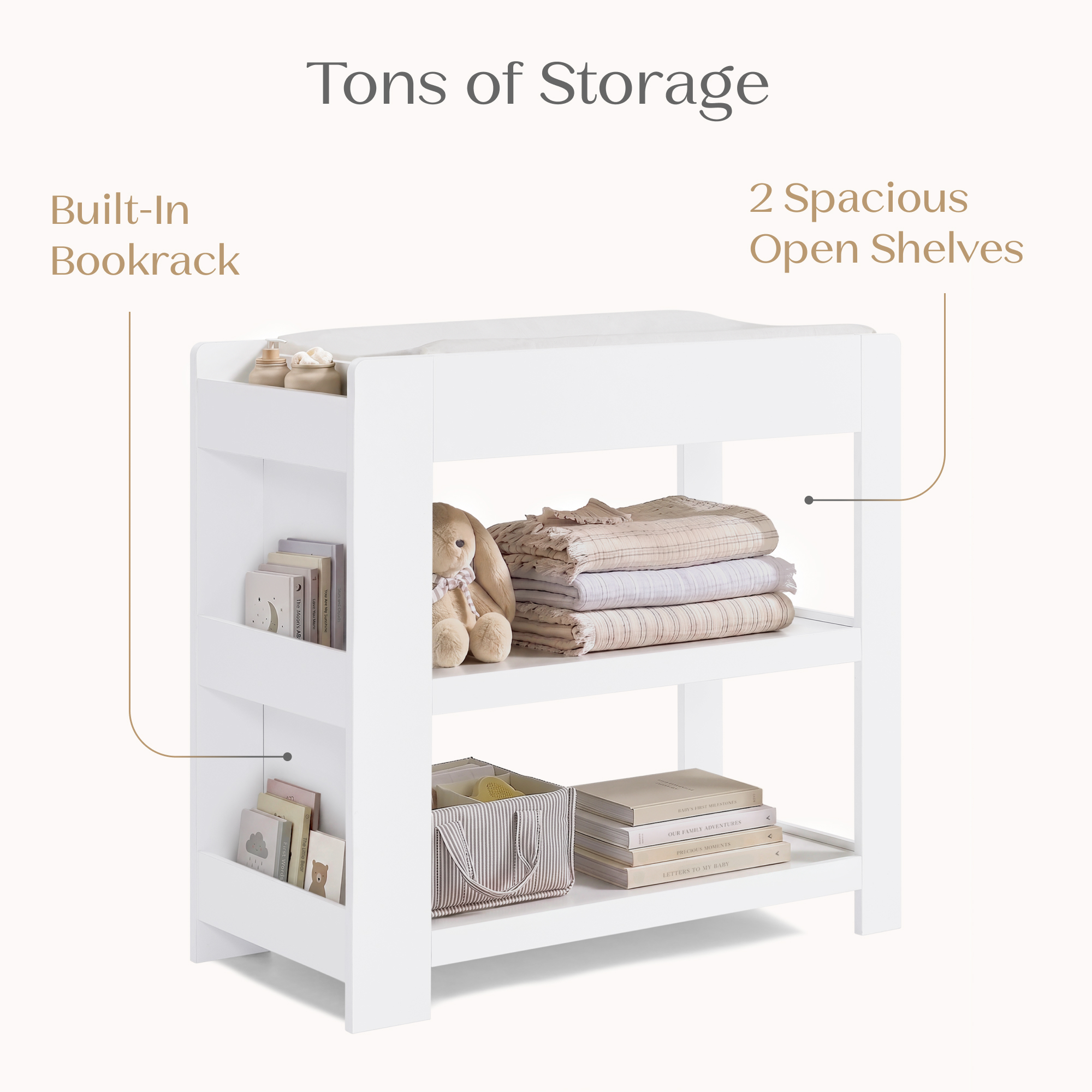 W213010 130l emmie changing table bianca+white callout 101