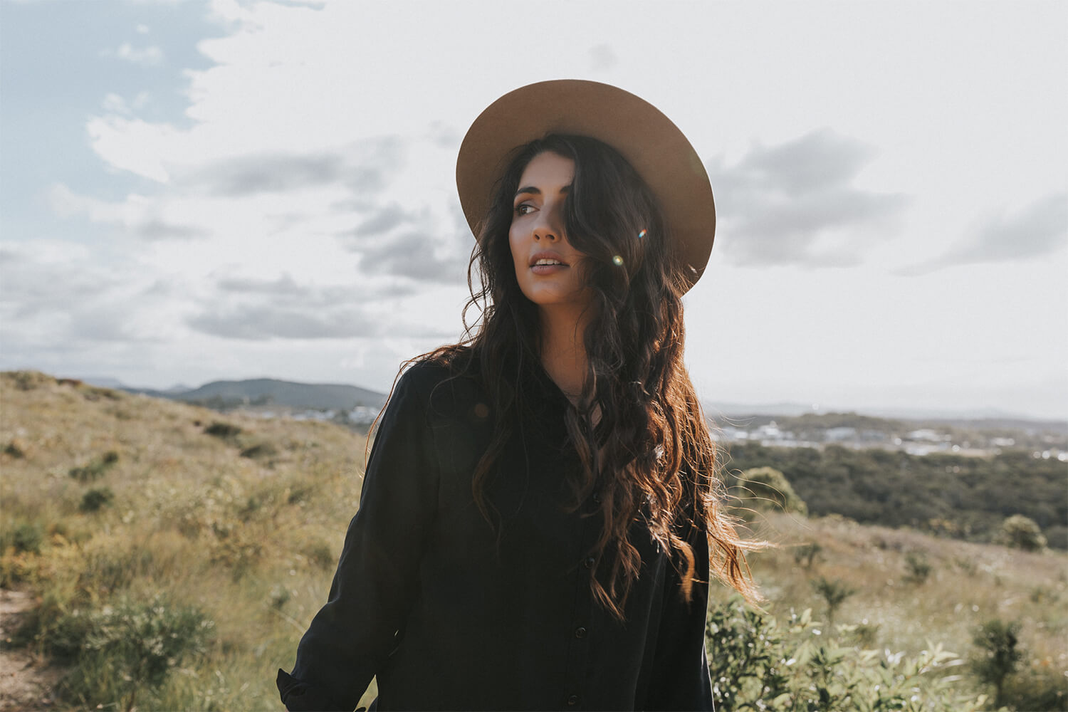 Tasi Travels' Black Wanderer Romper is handmade in Australia from sustainable Tencel
