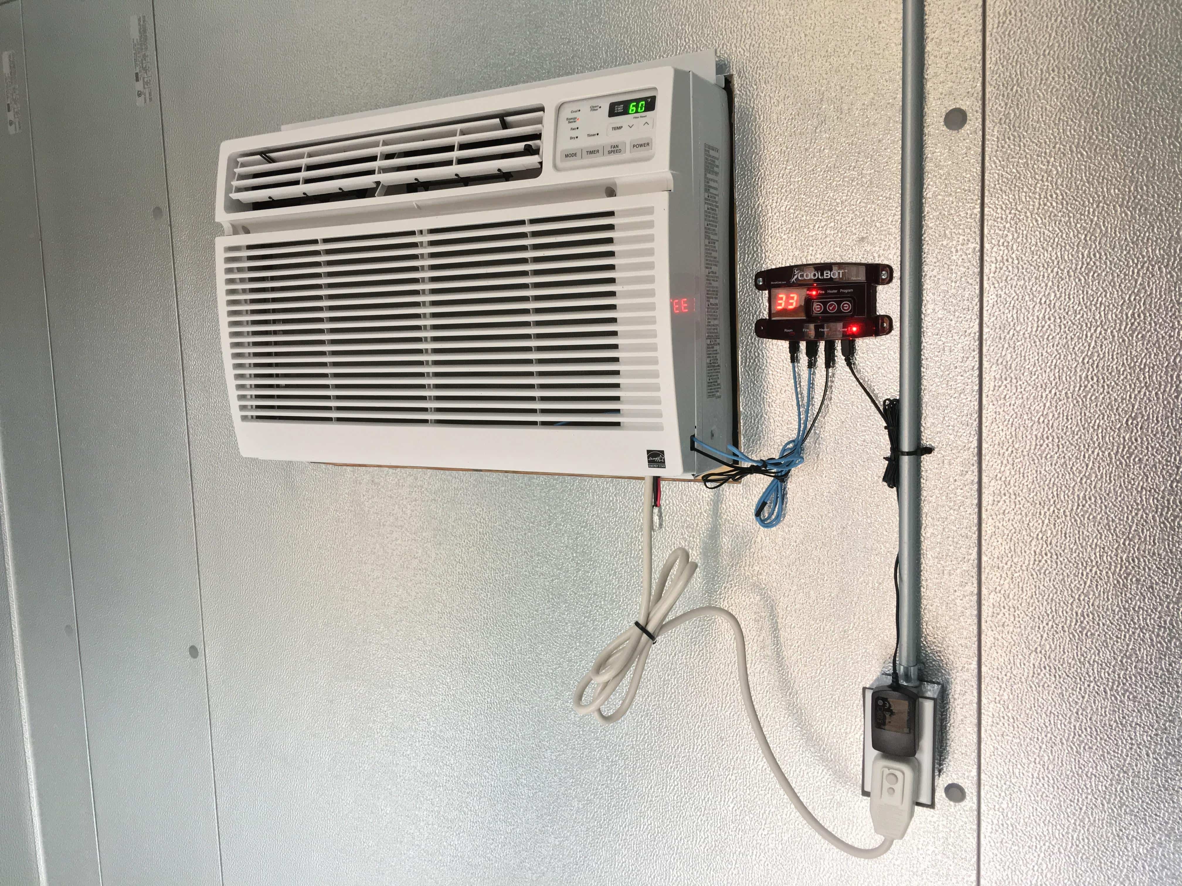 window ac unit for walk in cooler