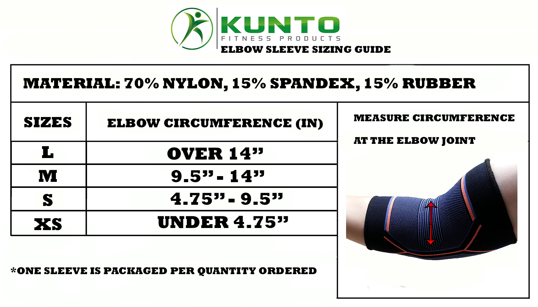 elbow-compression-sleeve-1-brace-orange-blue-kunto-fitness