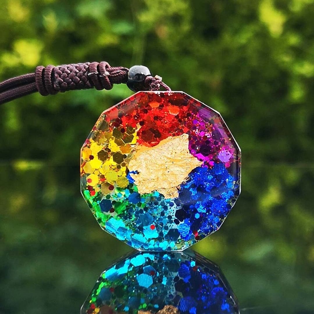 Orgonite sete chakras sorte e proteção Orgonite sete chakras sorte e proteção