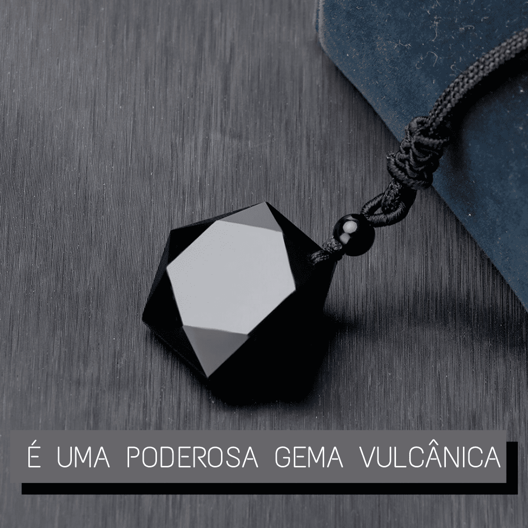 Colar em Obsidiana Negra - "Quantum Gem" - Proteção e Equilíbrio Emocional Colar em Obsidiana Negra - "Quantum Gem" - Proteção e Equilíbrio Emocional