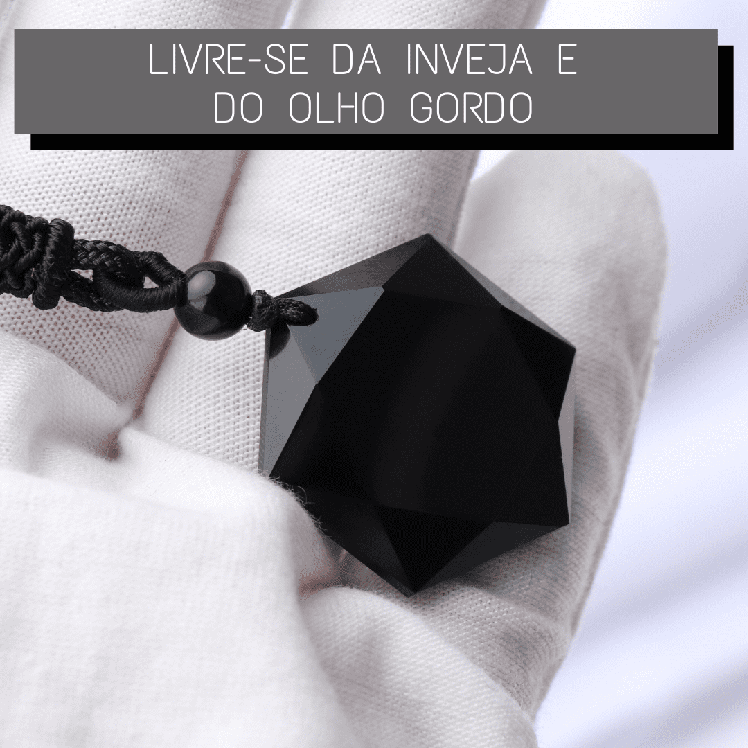 Colar em Obsidiana Negra - "Quantum Gem" - Proteção e Equilíbrio Emocional Colar em Obsidiana Negra - "Quantum Gem" - Proteção e Equilíbrio Emocional