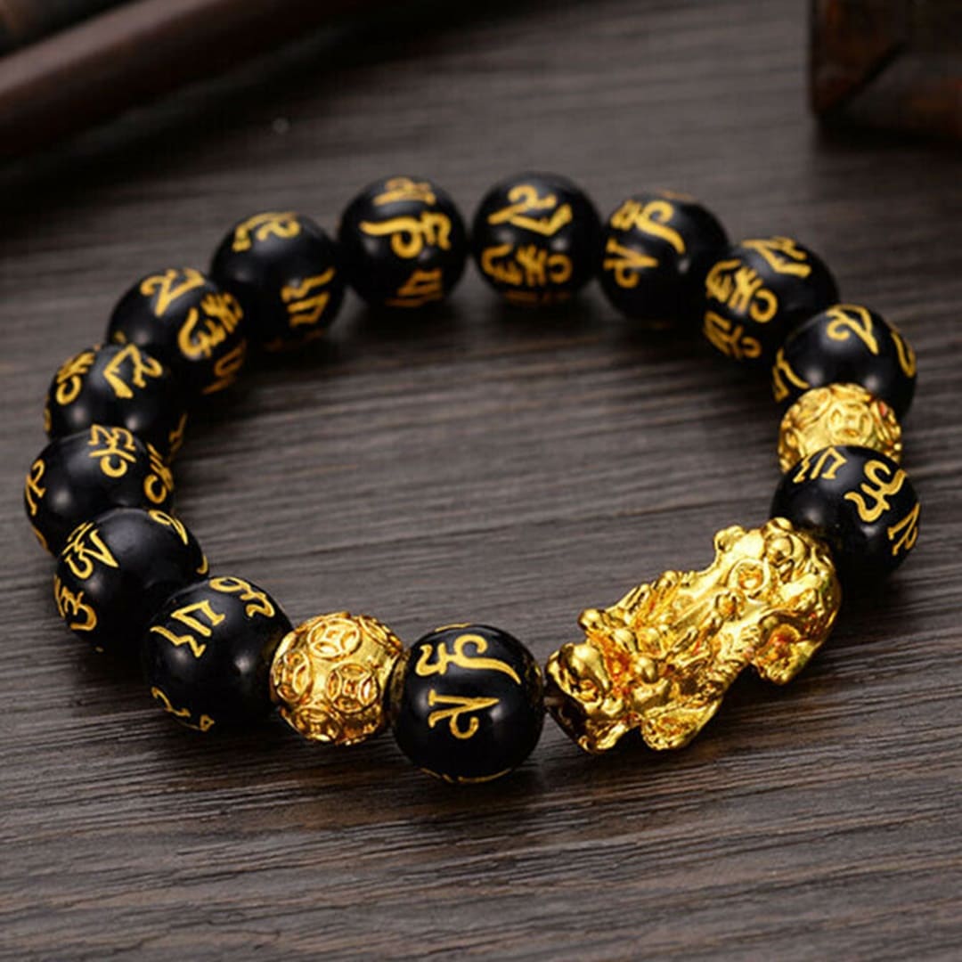 Pulseira em obsidiana negra Pulseira em obsidiana negra