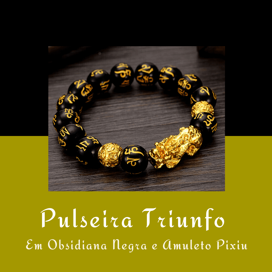 Pulseira em obsidiana negra Pulseira em obsidiana negra