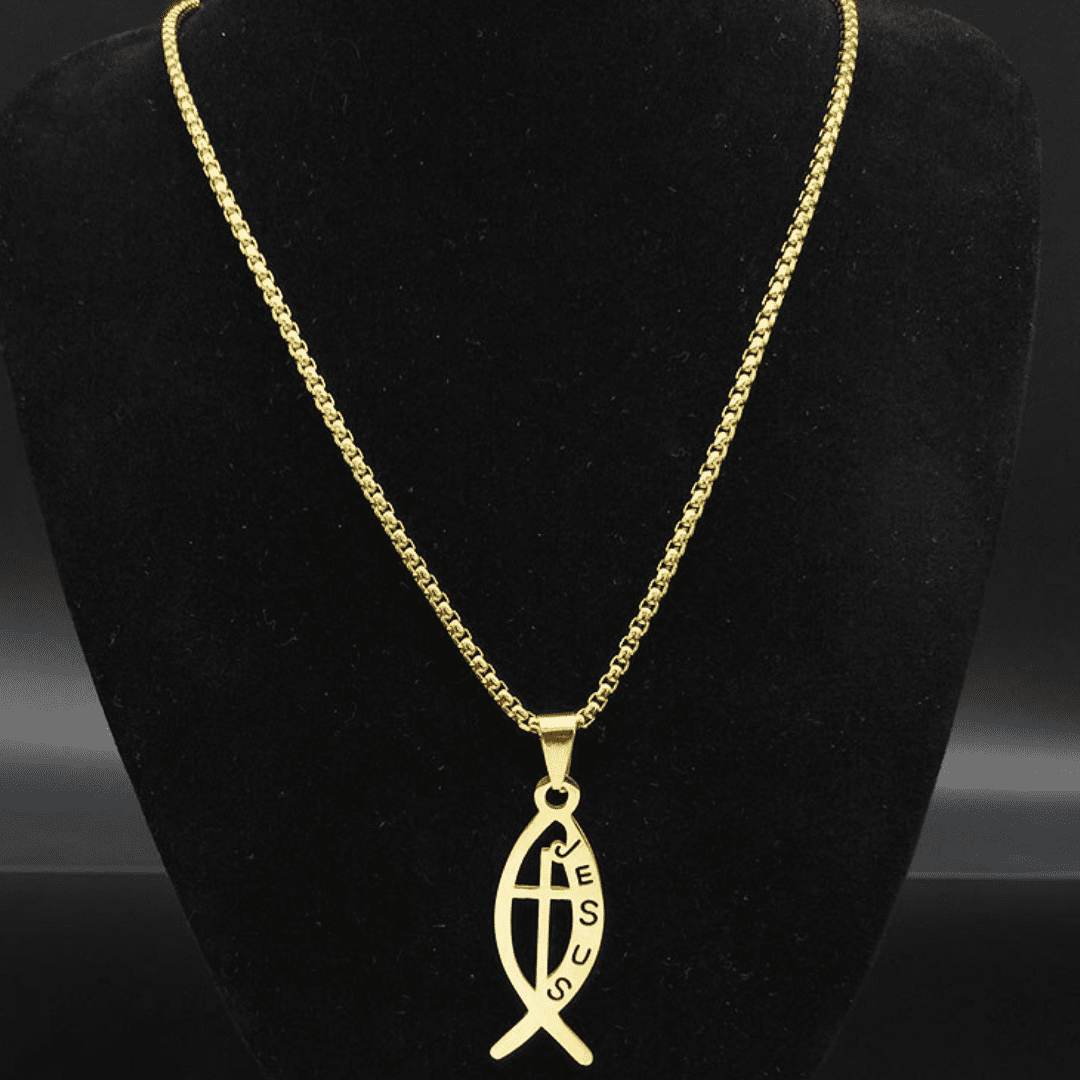 Colar “Ichthys” - Peixe Sagrado Colar “Ichthys” - Peixe Sagrado