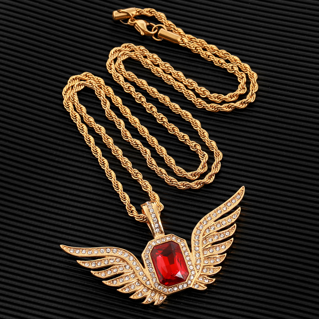 Colar Anjo Asas Vermelho Colar Anjo Asas Vermelho
