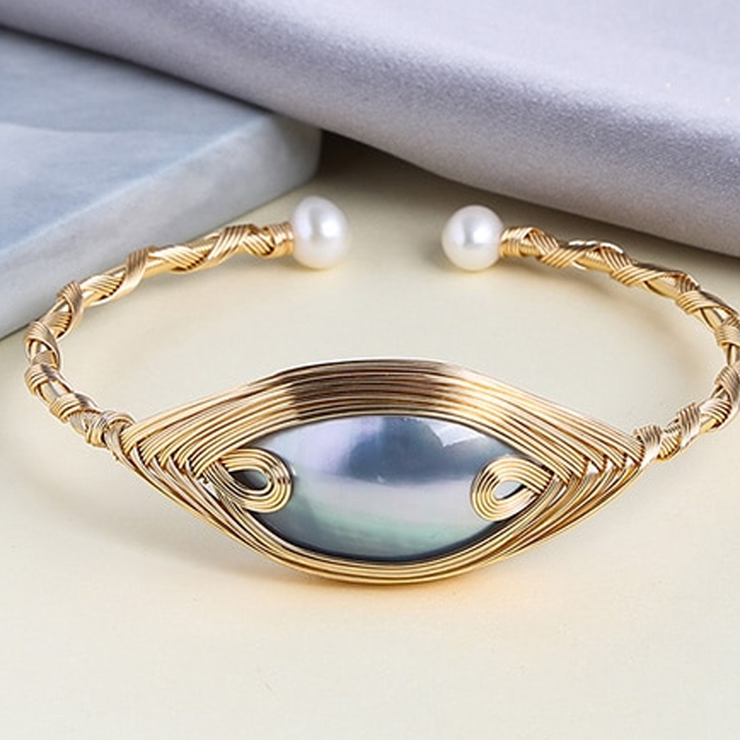 Pulseira Feminina Ouro Pérolas Pulseira Feminina Ouro Pérolas